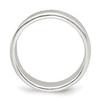 Sterling Silver 6mm Flat with Rope Edge Size 12 Band