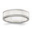 Sterling Silver 6mm Flat with Rope Edge Size 12 Band