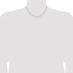 Sterling Silver Rhodium-plated 2.0mm D/C Forzantine Chain
