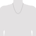 Sterling Silver Rhodium-plated 2.0mm D/C Forzantine Chain