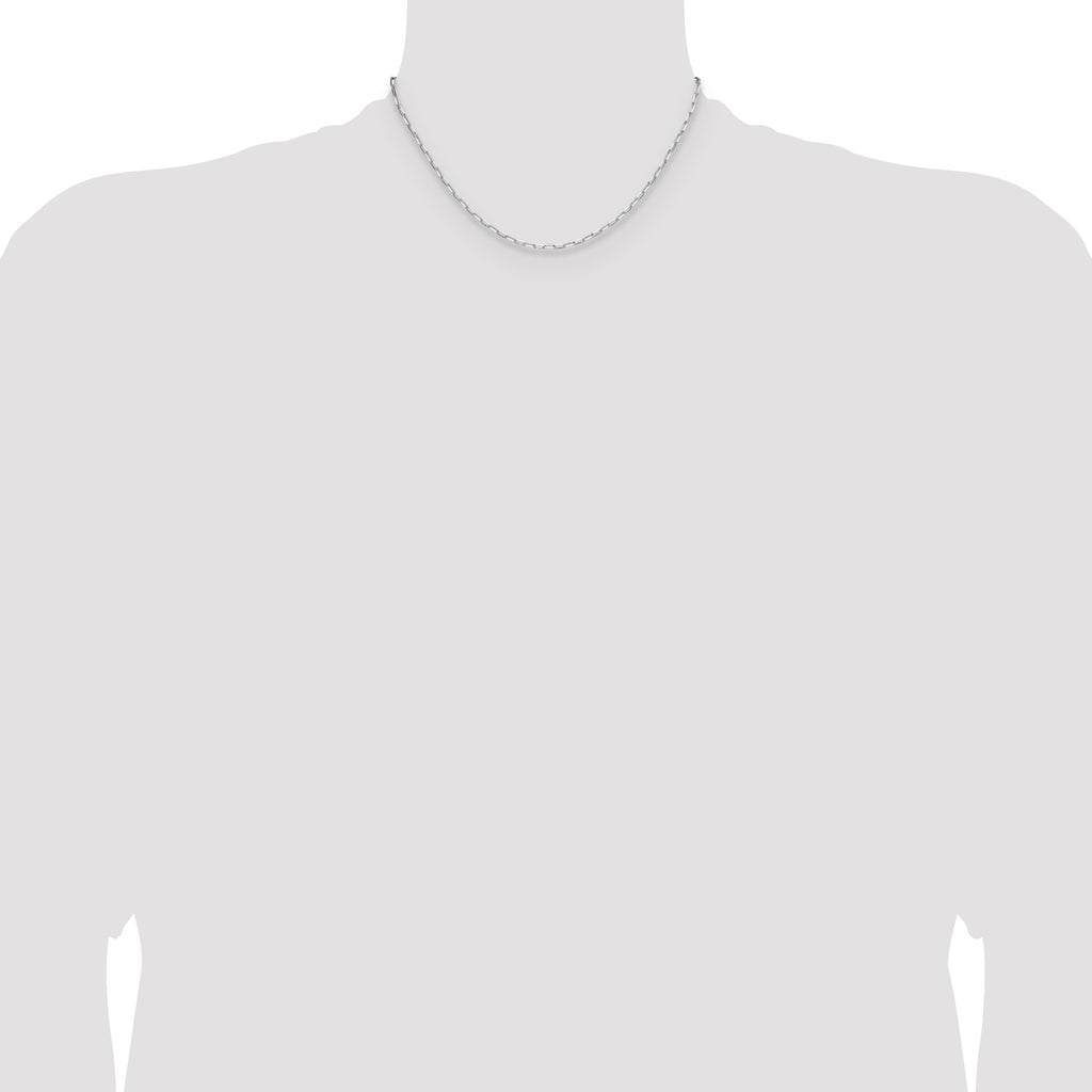 Sterling Silver Rhodium-plated 2.15mm D/C Forzantine Chain