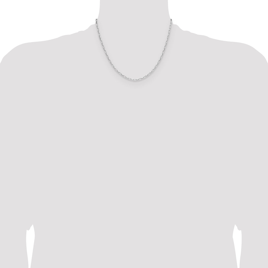 Sterling Silver Rhodium-plated 2.15mm D/C Forzantine Chain