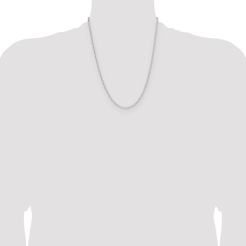 Sterling Silver Rhodium-plated 2.15mm D/C Forzantine Chain