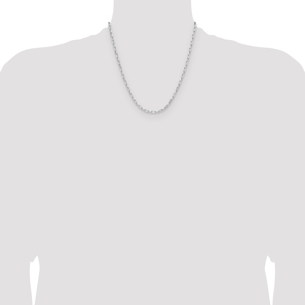 Sterling Silver Rhodium-plated 3.15mm D/C Forzantine Chain
