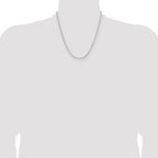 Sterling Silver Rhodium-plated 3.15mm D/C Forzantine Chain