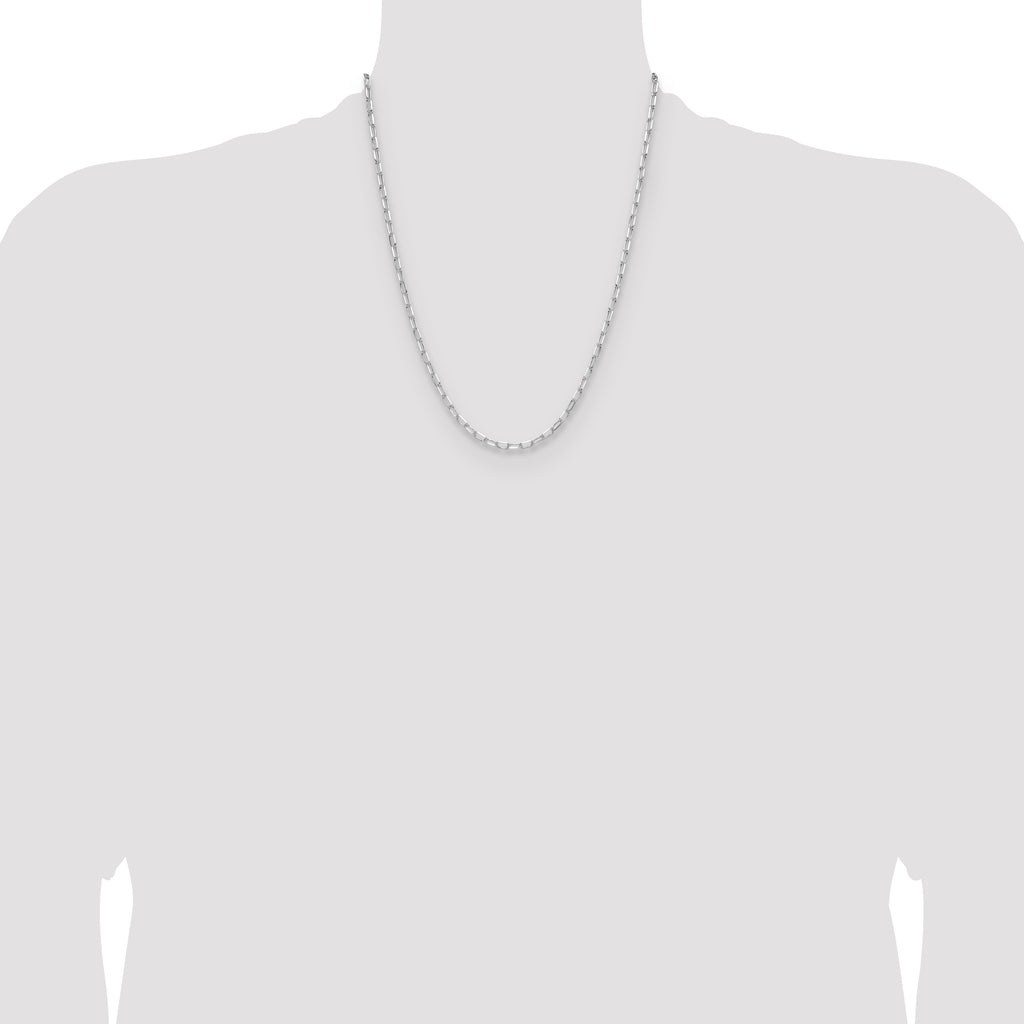 Sterling Silver Rhodium-plated 3.15mm D/C Forzantine Chain
