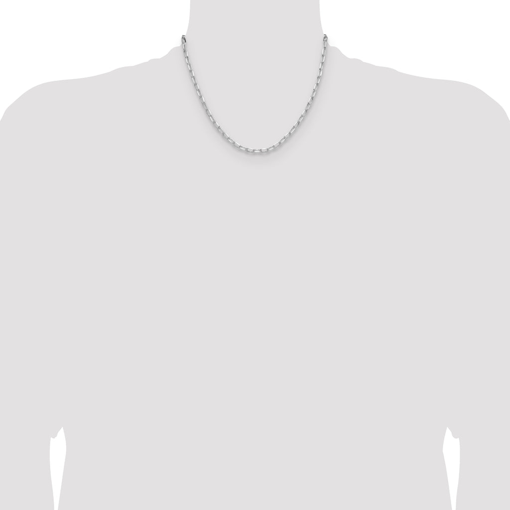 Sterling Silver Rhodium-plated 3.85mm D/C Forzantine Chain