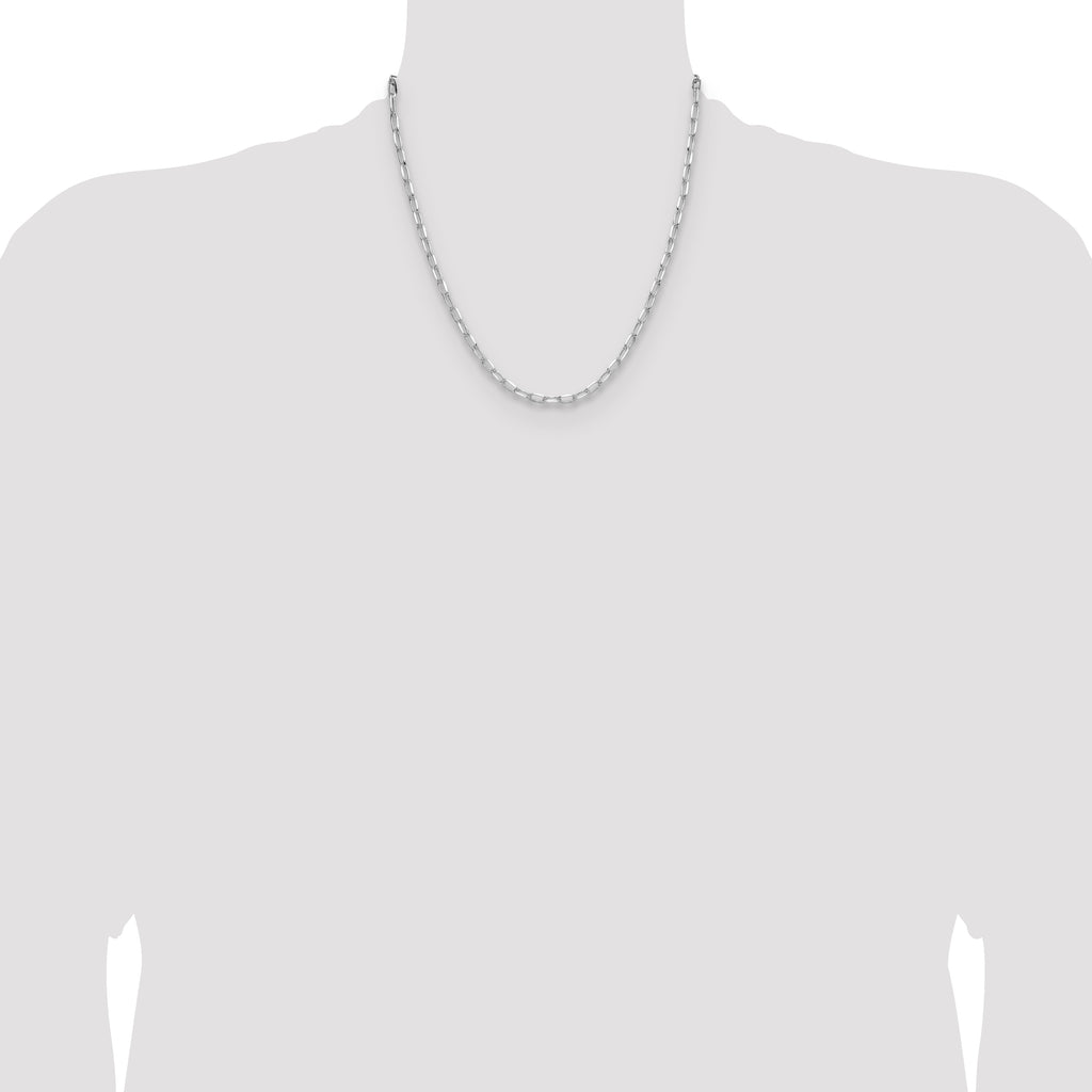 Sterling Silver Rhodium-plated 3.85mm D/C Forzantine Chain