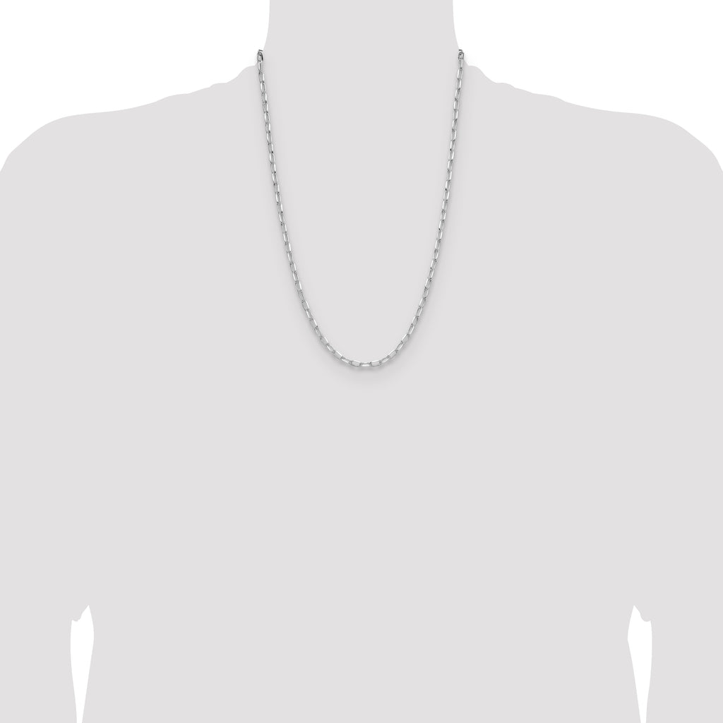 Sterling Silver Rhodium-plated 3.85mm D/C Forzantine Chain