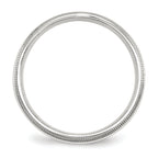 Sterling Silver 5mm Comfort Fit Double Milgrain Size 13.5 Band