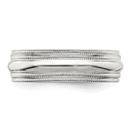 Sterling Silver 6mm Comfort Fit Double Milgrain Band