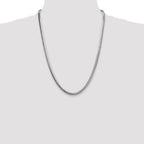 Sterling Silver Polished 5.1mm Double Oval Flat Chain