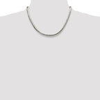 Sterling Silver Polished 6.25mm Double Oval Flat Chain