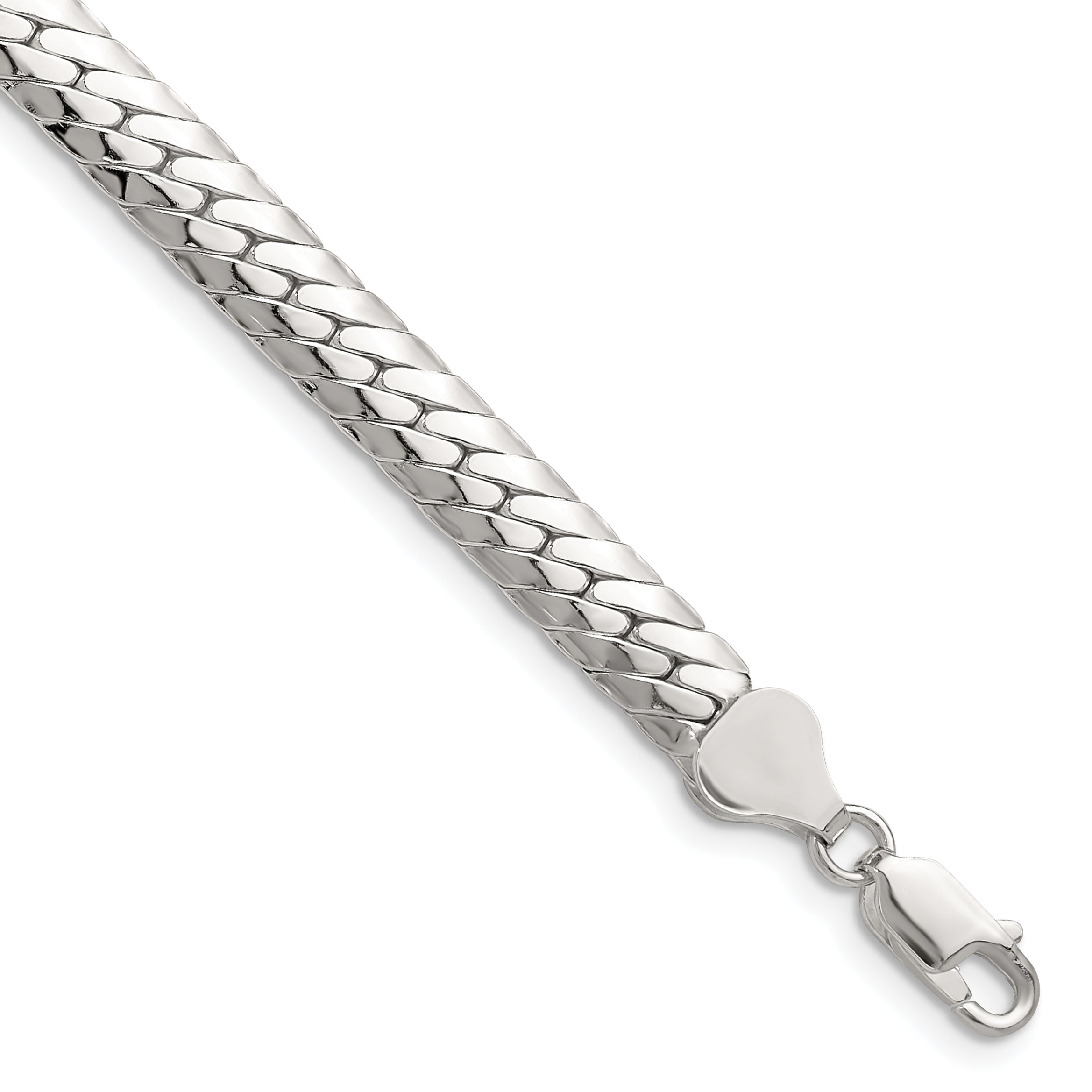 Sterling Silver Polished 6.25mm Double Oval Flat Chain Main image