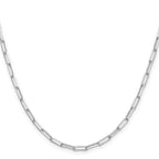 Sterling Silver 3.1mm Diamond-Cut Paperclip Chain