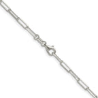 Sterling Silver 3.1mm Diamond-Cut Paperclip Chain