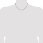 Sterling Silver Diamond-Cut Paperclip Chain Necklace 3.1mm