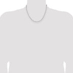 Sterling Silver 3.1mm Diamond-Cut Paperclip Chain
