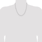 Sterling Silver 3.1mm Diamond-Cut Paperclip Chain