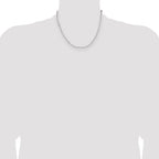 Sterling Silver Rhodium-Plated Diamond-Cut Paperclip Chain Necklace 3.1mm