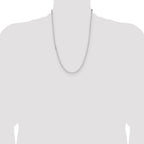 Sterling Silver Rhodium-plated 3.1mm D/C Paperclip Chain