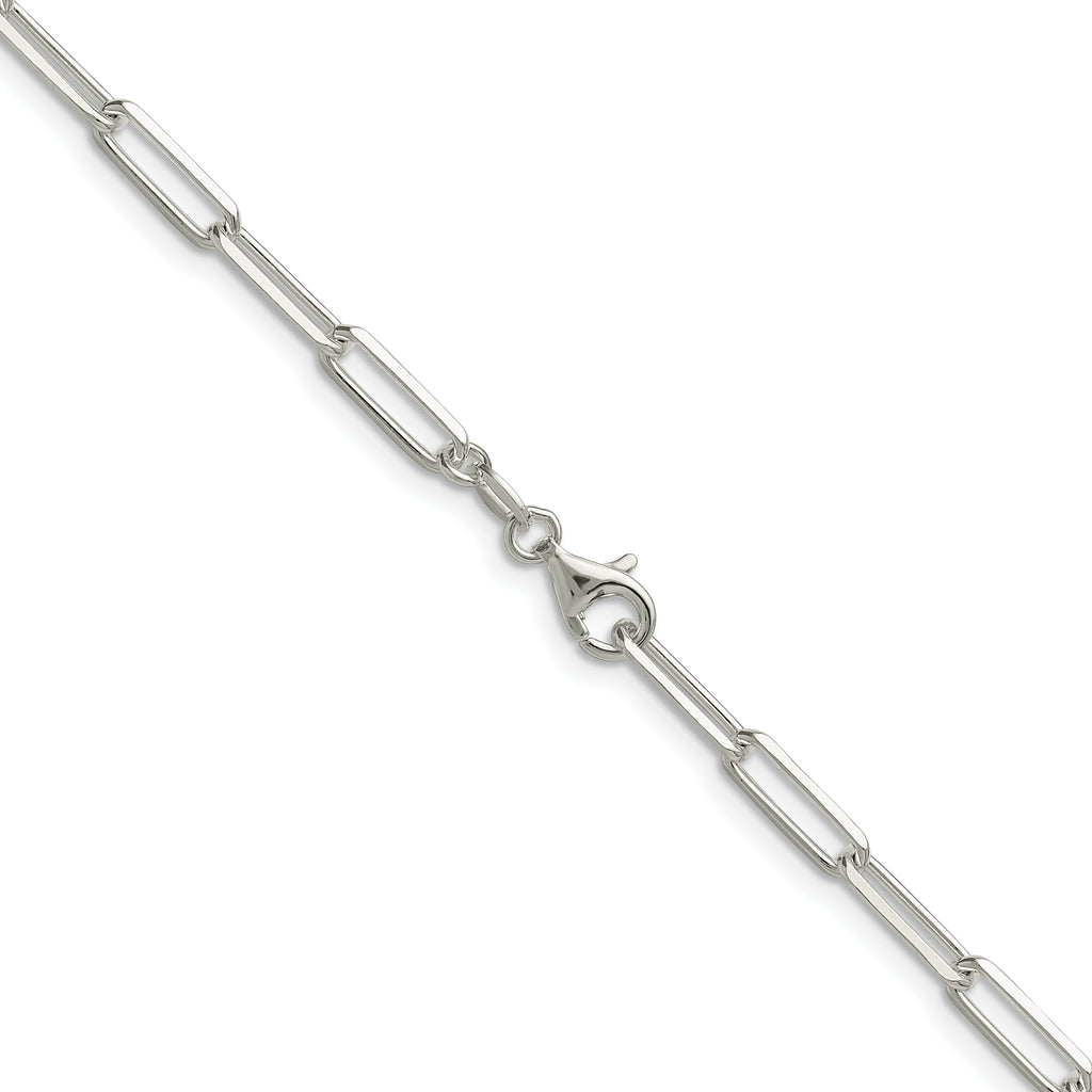 Sterling Silver 3.5mm D/C Paperclip Chain