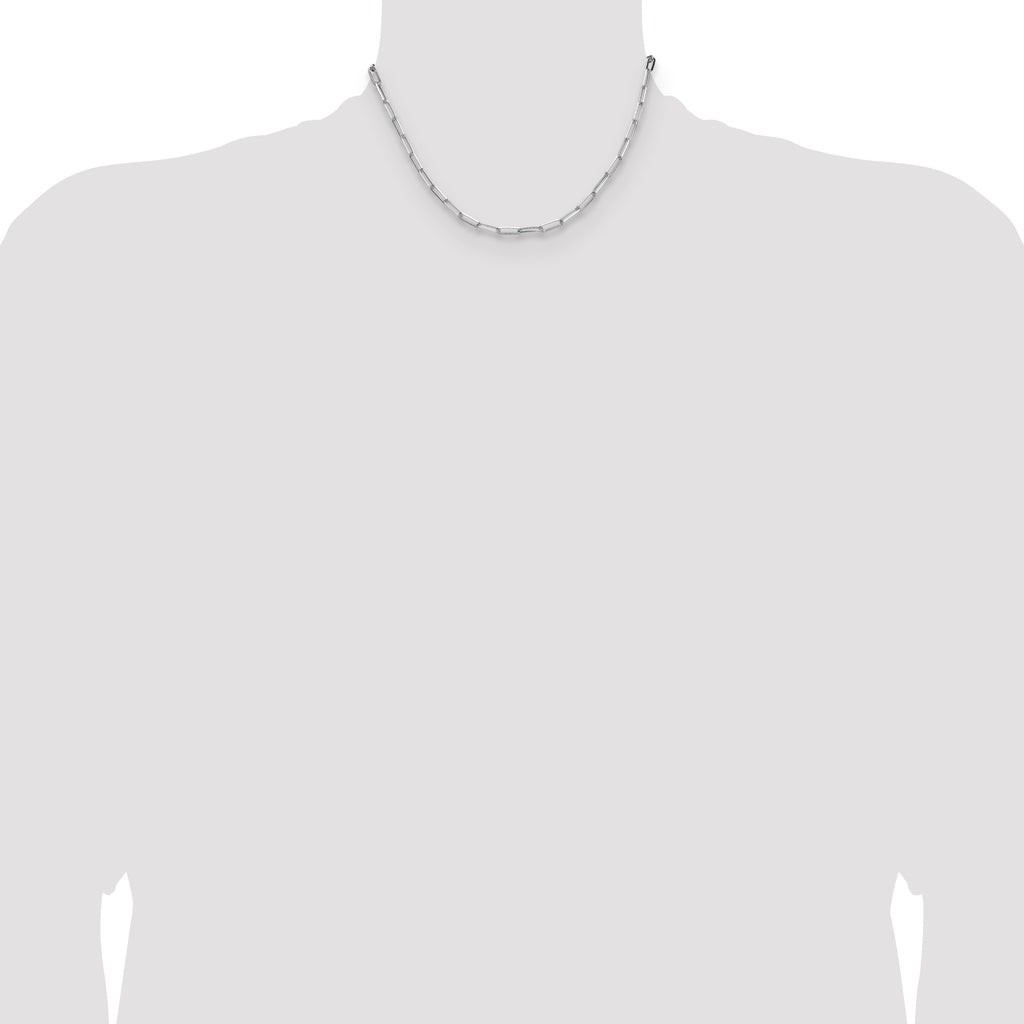 Sterling Silver 3.5mm D/C Paperclip Chain