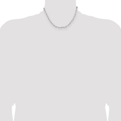 Sterling Silver 3.5mm D/C Paperclip Chain