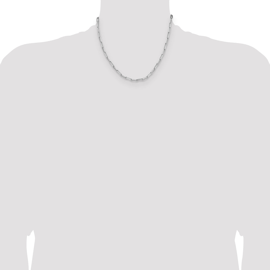 Sterling Silver 3.5mm D/C Paperclip Chain
