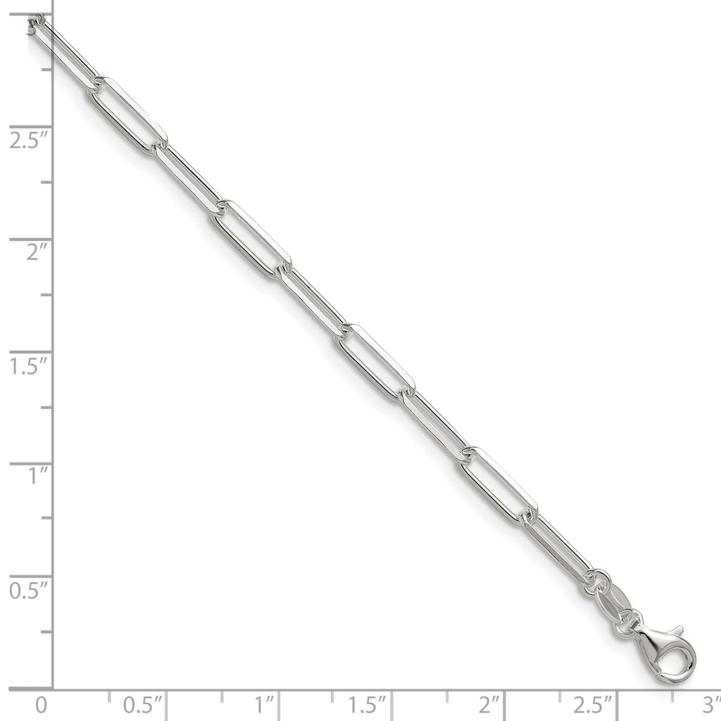 Sterling Silver 3.5mm D/C Paperclip Chain