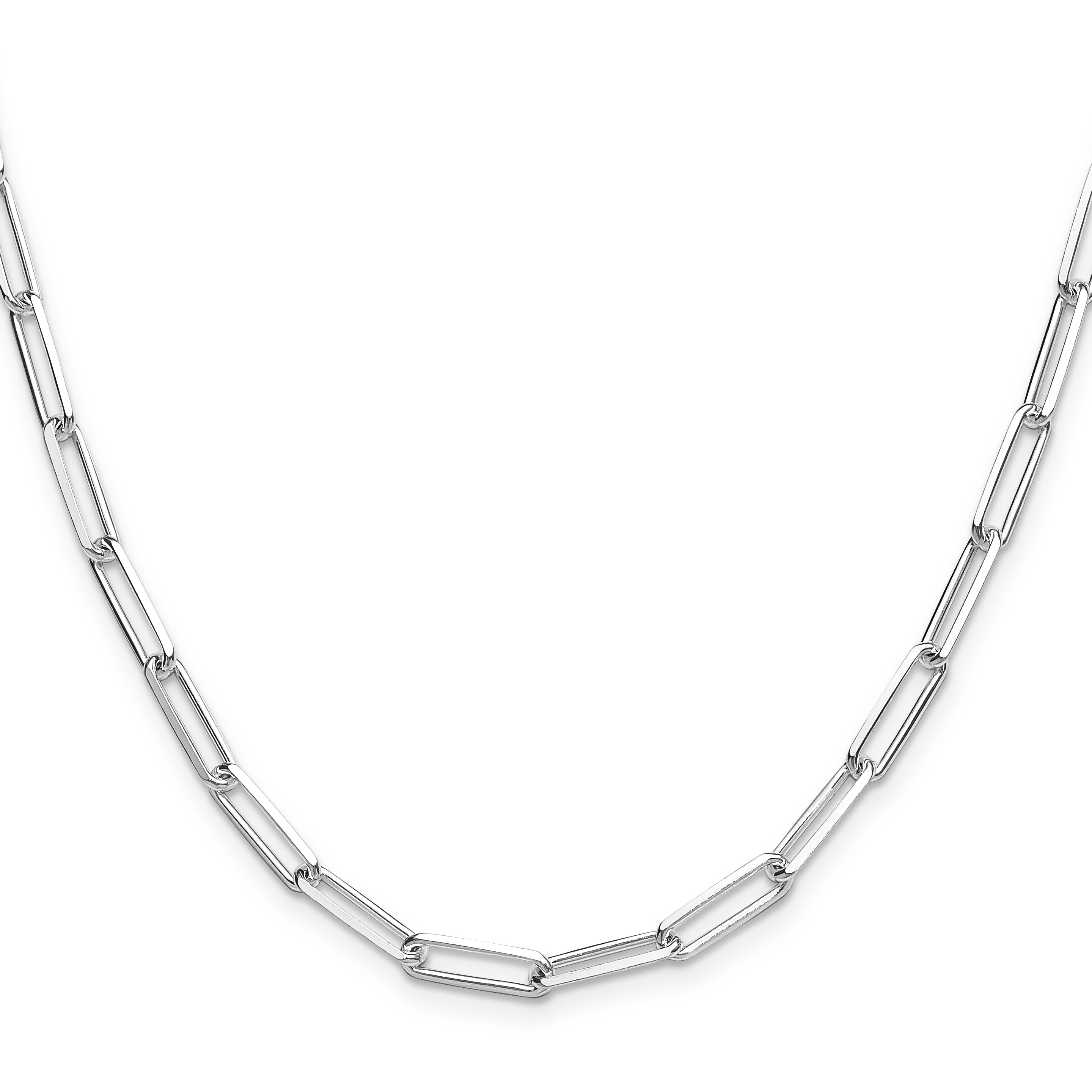 Diamond-Cut Paperclip Chain in Sterling Silver, 4.4mm Secondary image