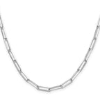 Sterling Silver 4.4mm D/C Paperclip Chain
