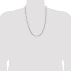 Sterling Silver 4.4mm D/C Paperclip Chain
