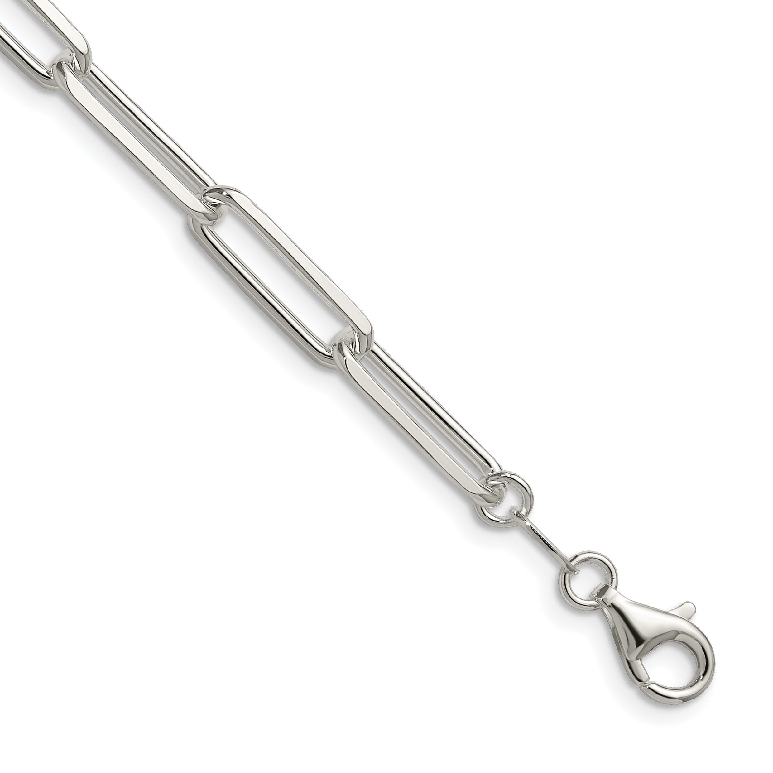 Sterling Silver 5.5mm D/C Paperclip Chain Main image
