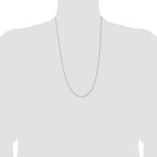 Sterling Silver 1.3mm Solid Rope Chain