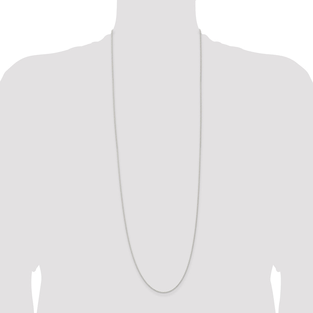 Sterling Silver 1.3mm Solid Rope Chain