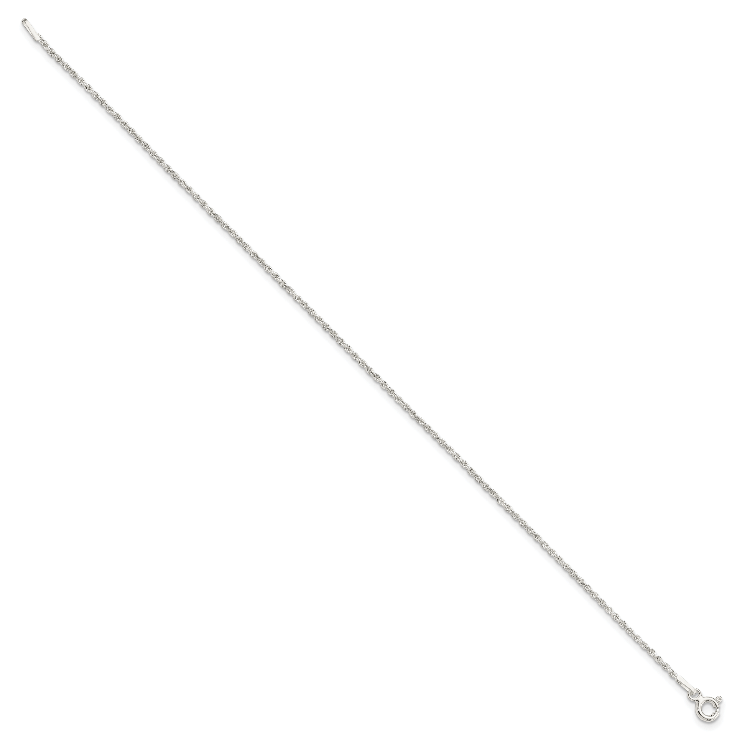 Sterling Silver 1.3mm Solid Rope Chain Secondary image