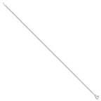 Sterling Silver 1.3mm Solid Rope Chain Anklet