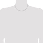 Sterling Silver 1.5mm Solid Rope Chain Anklet