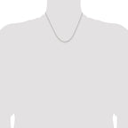 Sterling Silver 1.5mm Solid Rope Chain Anklet