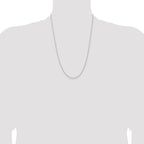 Sterling Silver 1.5mm Solid Rope Chain Anklet