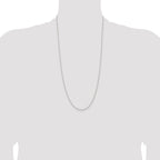 Sterling Silver 1.5mm Solid Rope Chain Anklet