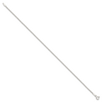 Sterling Silver 1.5mm Solid Rope Chain Anklet