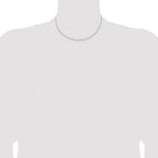 Sterling Silver Rhodium-plated 1.5mm Solid Rope Chain