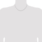 Sterling Silver 1.8mm Solid Rope Chain Anklet