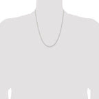 Sterling Silver 1.8mm Solid Rope Chain Anklet