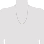 Sterling Silver 1.8mm Solid Rope Chain Anklet