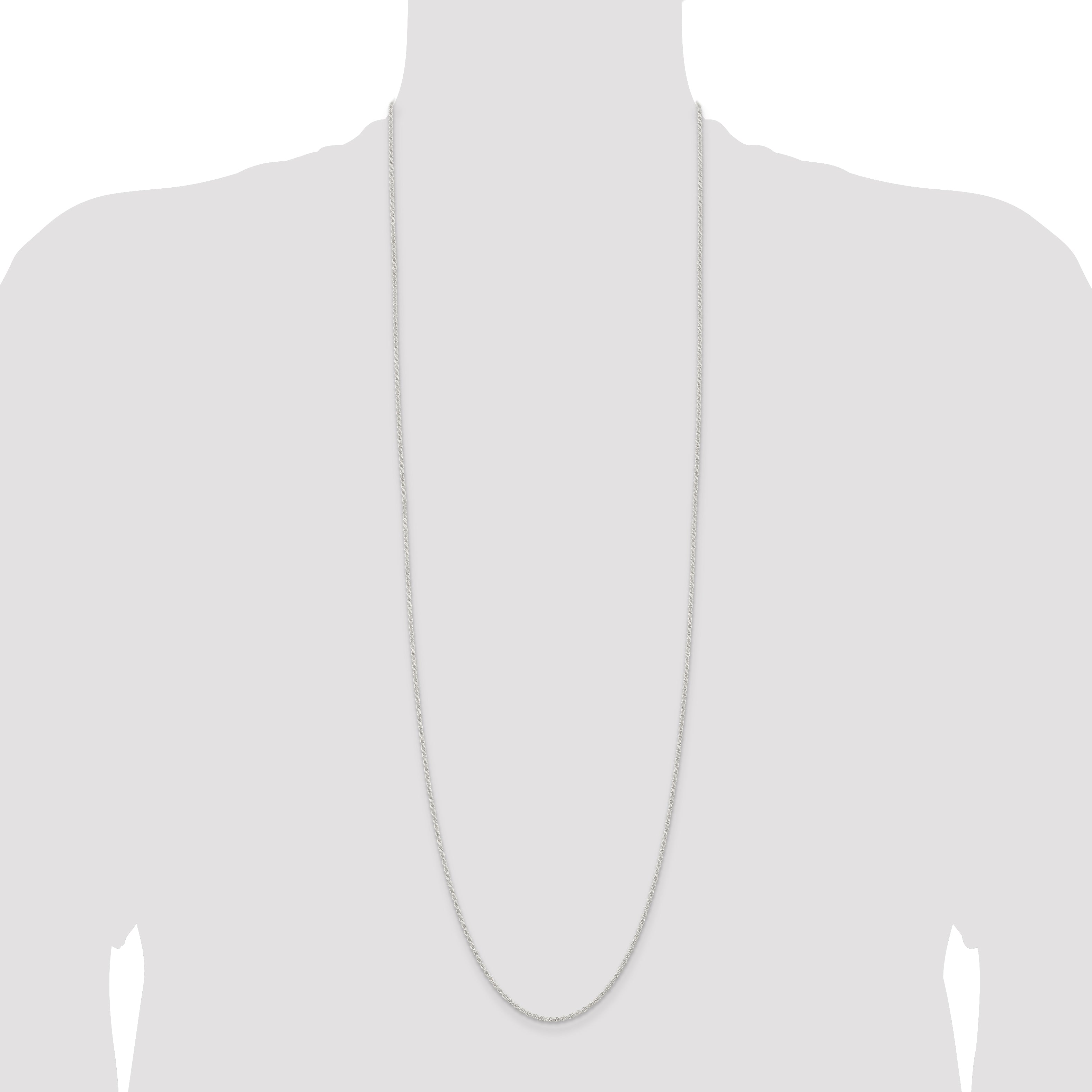 Sterling Silver 1.8mm Solid Rope Chain Anklet