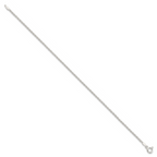 Sterling Silver 1.8mm Solid Rope Chain Anklet