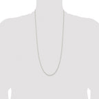 Sterling Silver Rhodium-plated 1.8mm Solid Rope Chain